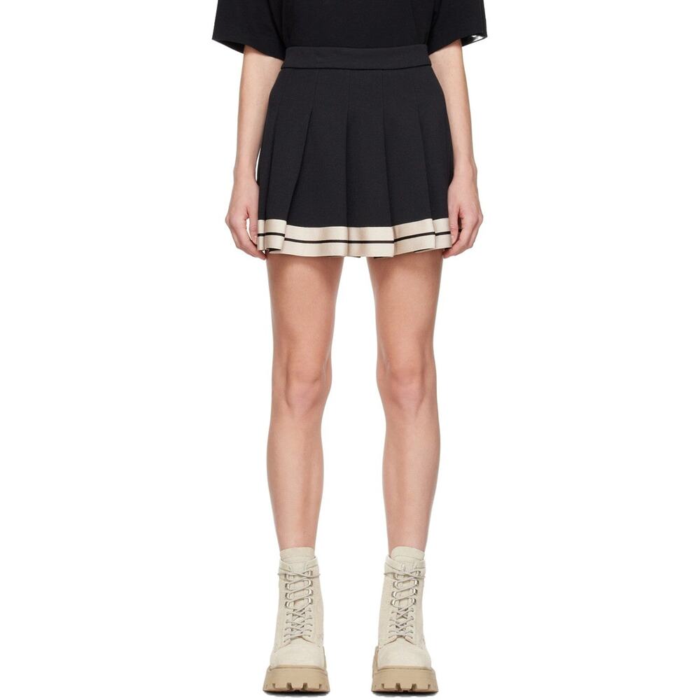 Palm Angels Track Mini Skirt - XXS Black